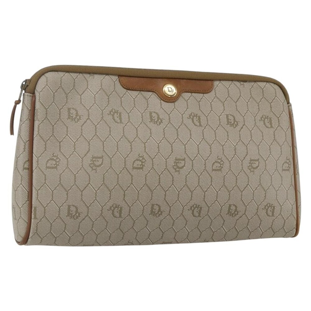Christian Dior Vintage honeycomb clutch Canvas